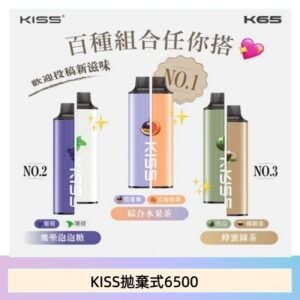 凱斯KISS 6500口一次性/拋棄式電子煙彈磁吸式混搭口味充電款